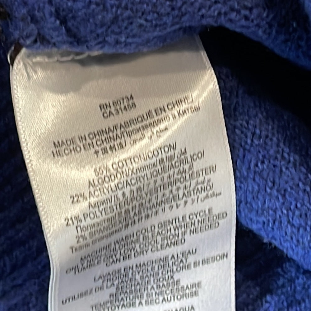 Bcbg MaxAzria Blue Women’s Cowl Neck Sweater Size Medium