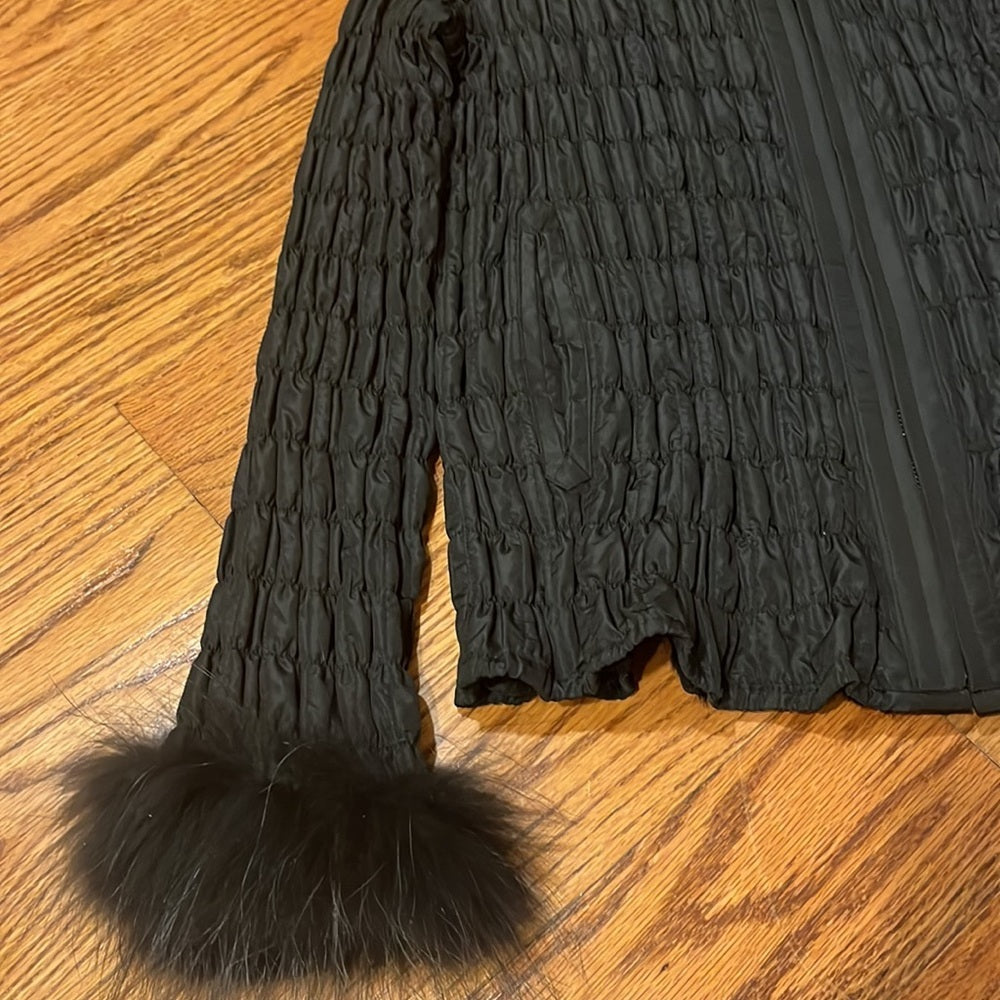 Belle Fare Woman’s Jacket With Fur Accents Size 2 / Medium