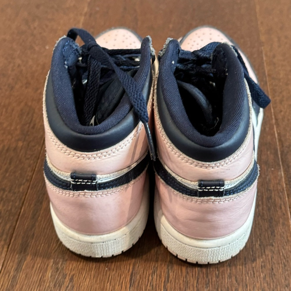 Nike Air Jordan Kids Mid Too Blue, Pink and White Sneakers Size 2