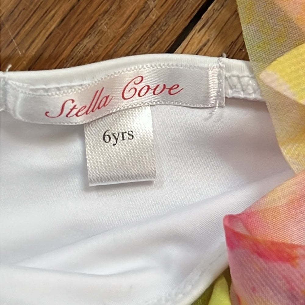 Stella Cove Kid’s White One Piece Bathing Suit Size 6