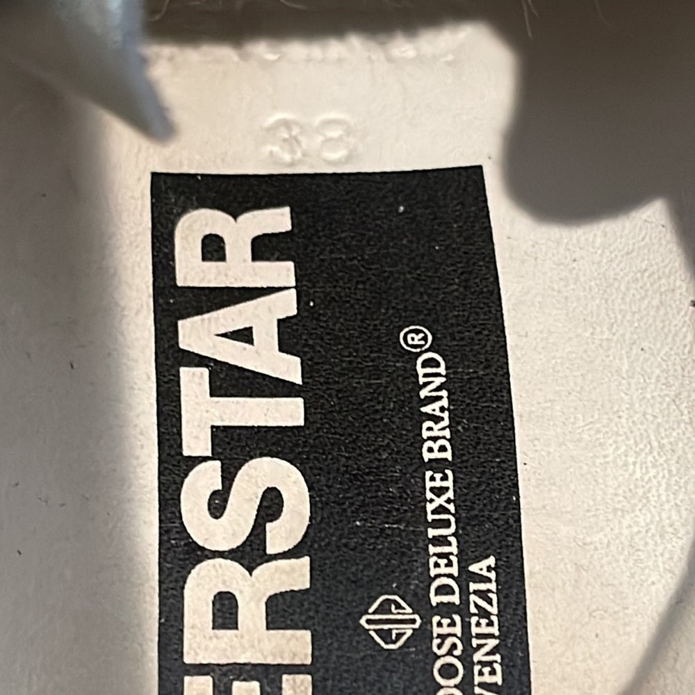 Golden Goose Silver and Blue Glitter Mid Star Sneakers Size 38/8