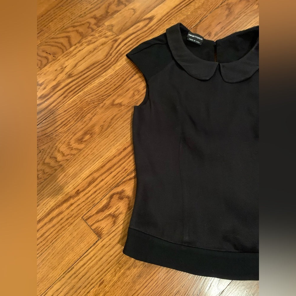 Emporio Armani Black Sleeveless Blouse