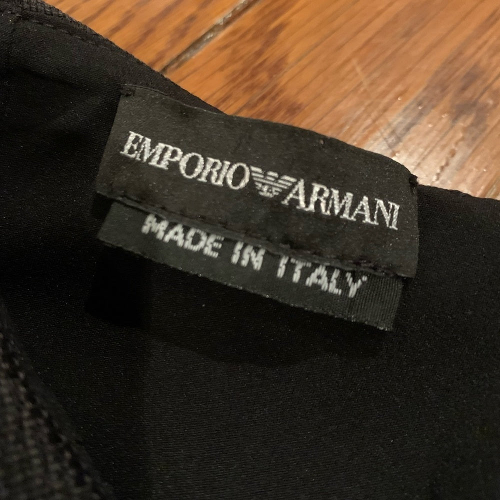 Emporio Armani Black Sleeveless Blouse
