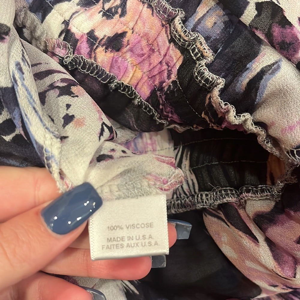 Misa Los Angeles Woman’s Camila Mini Dress in Purple Floral Size XS
