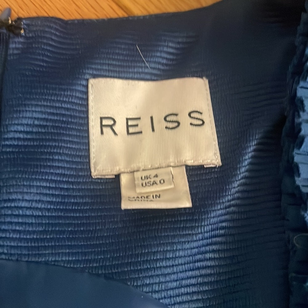Reiss Blue Sleeveless Dress Size 0
