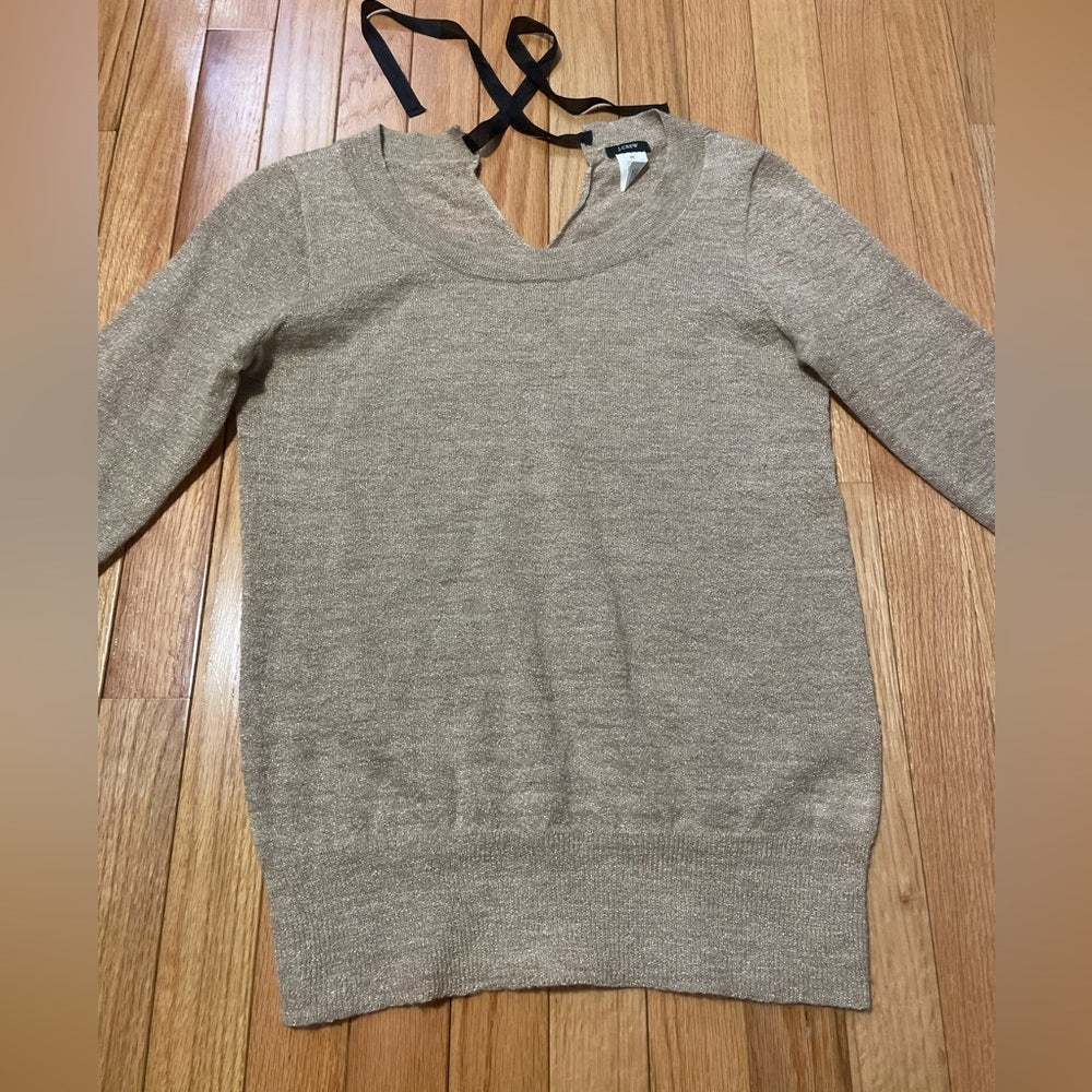 J. Crew Gold/Tan Sweater Size XS
