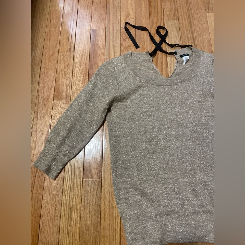 J. Crew Gold/Tan Sweater Size XS