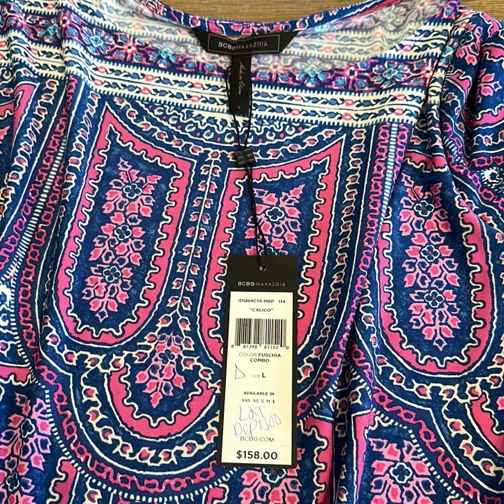 BCBGMaxAzria Women’s Long Sleeve Mini Dress - Size Large