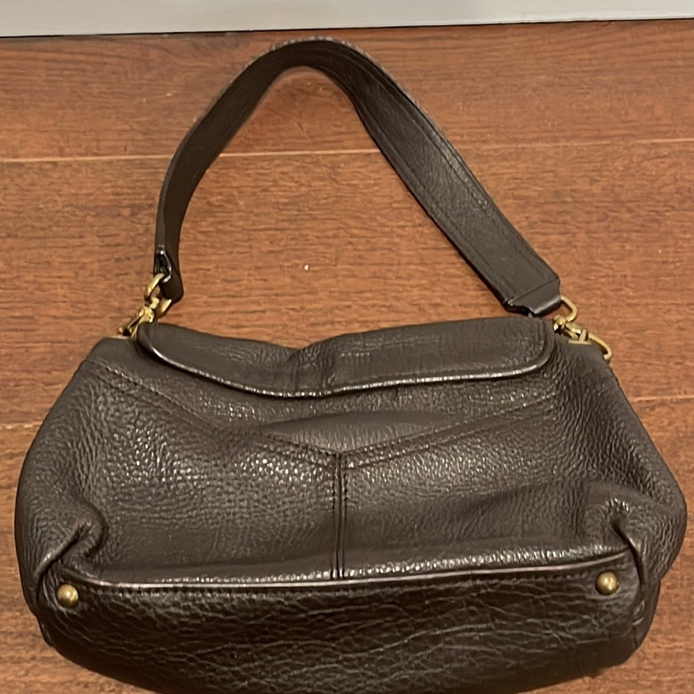 Miu Miu Dark Brown Shoulder Bag Gold Hardware