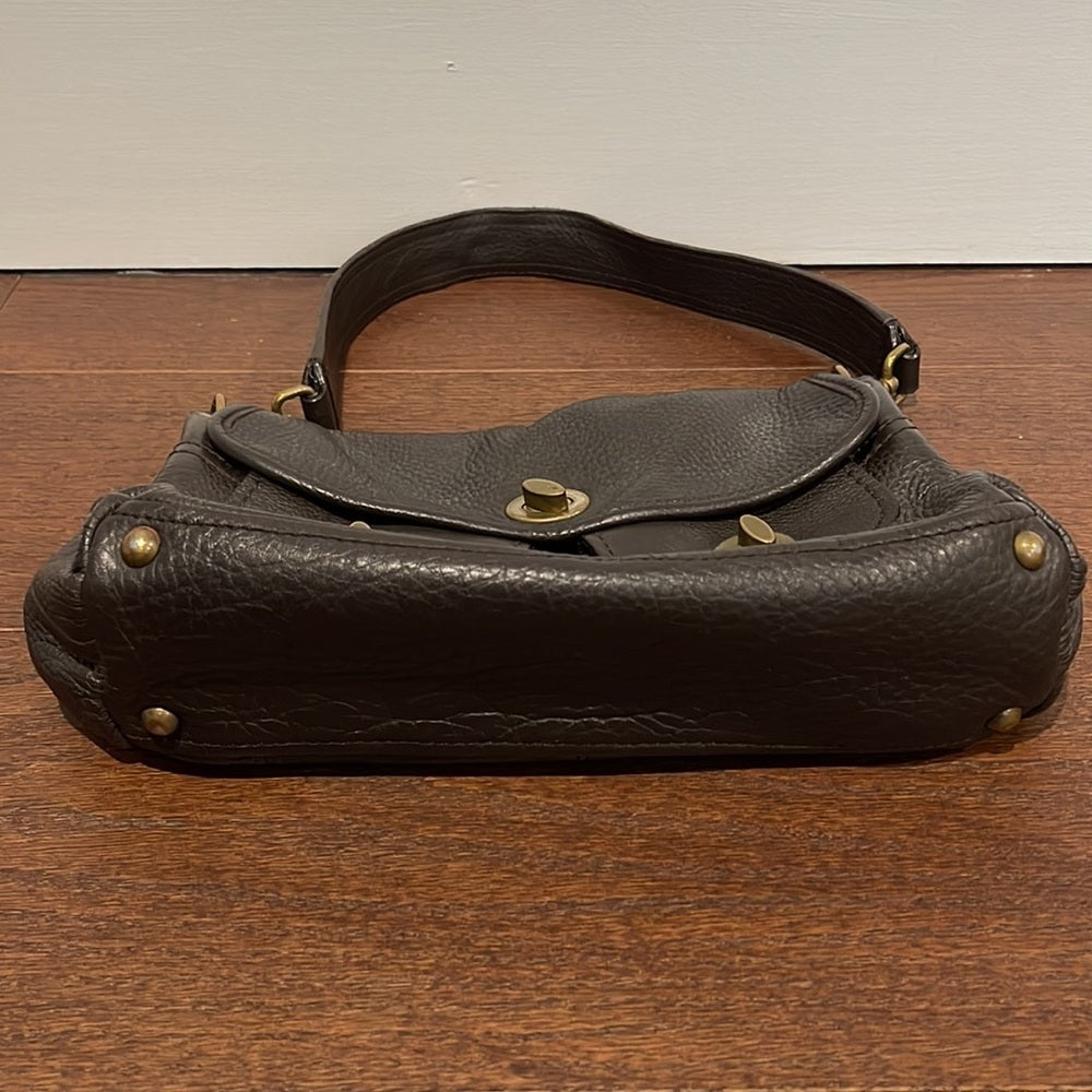 Miu Miu Dark Brown Shoulder Bag Gold Hardware