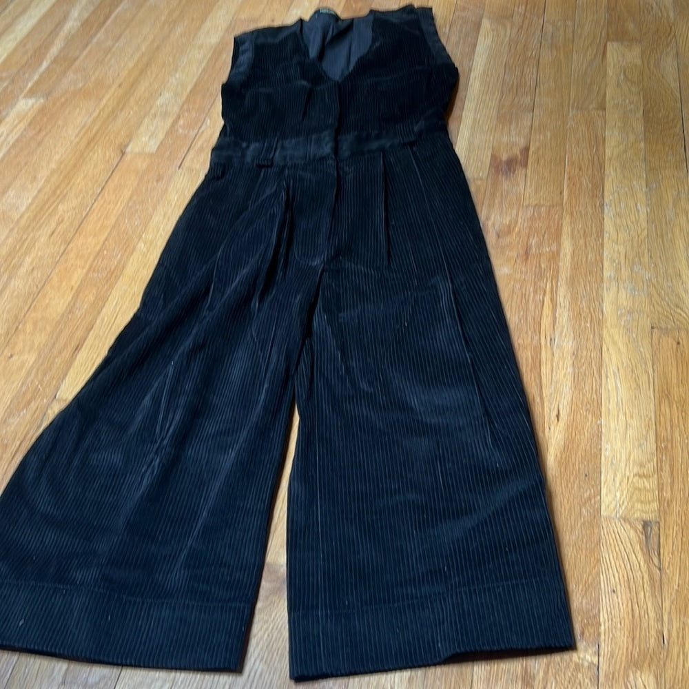 Rachel Comey Women’s Black Corduroy Jumpsuit Size 0