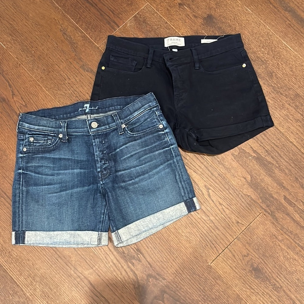 2 Women’s Jean Shorts Size 27