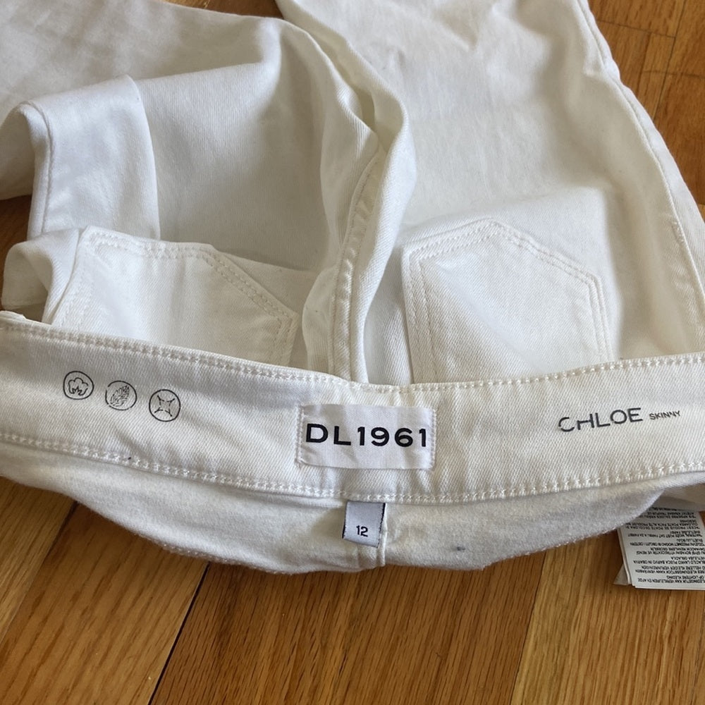 Women’s DL1961 jeans. White. Size 12
