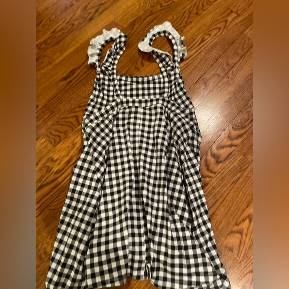 Asos Black and White Plaid Dress Size 12