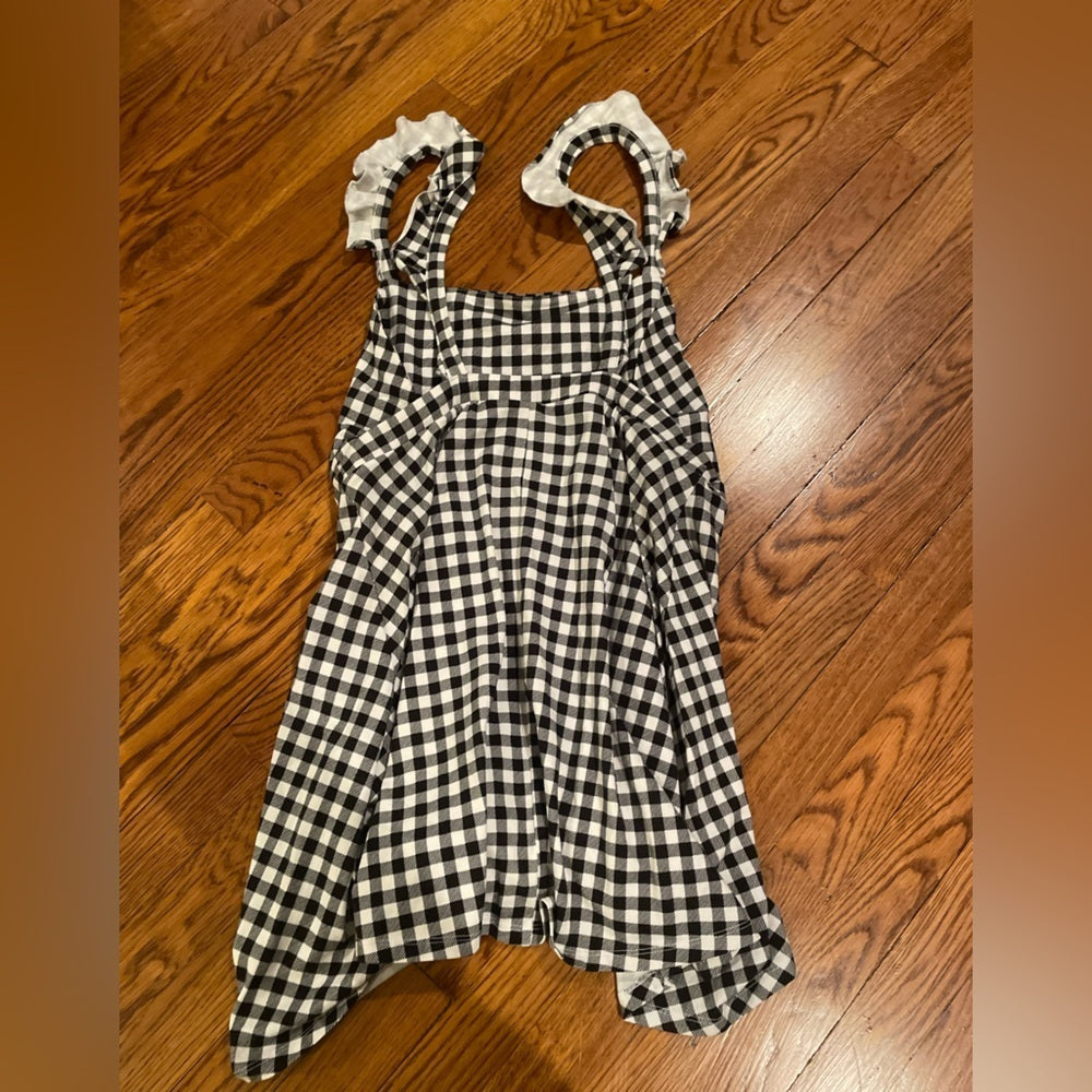 Asos Black and White Plaid Dress Size 12