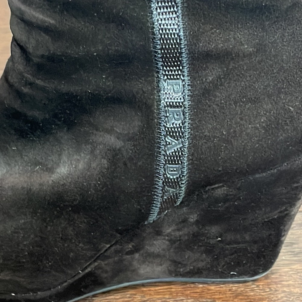 Prada Women’s Brown Suede Booties Size 37/7