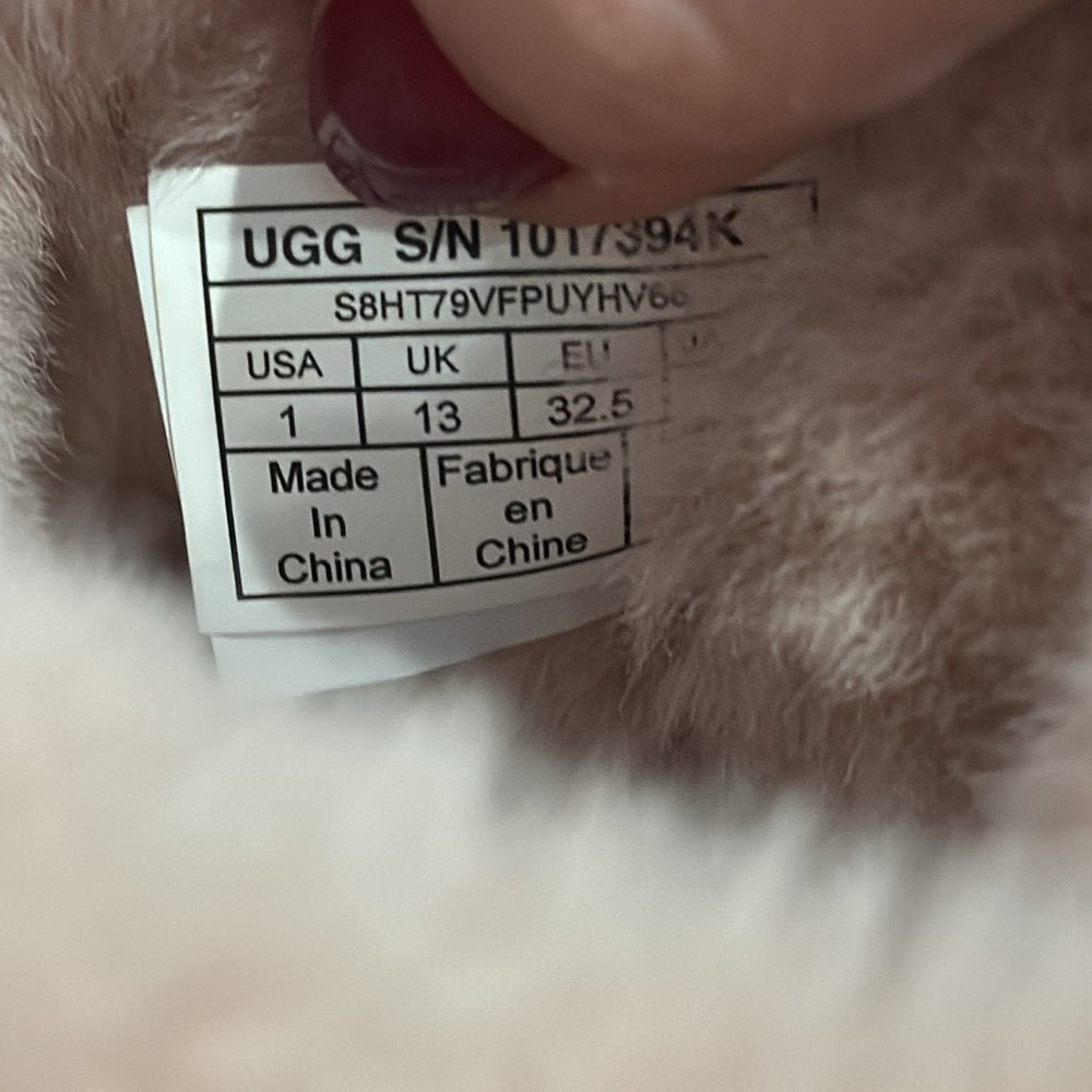 Ugg Girls Pink Bailey Bow II Boots Size 1