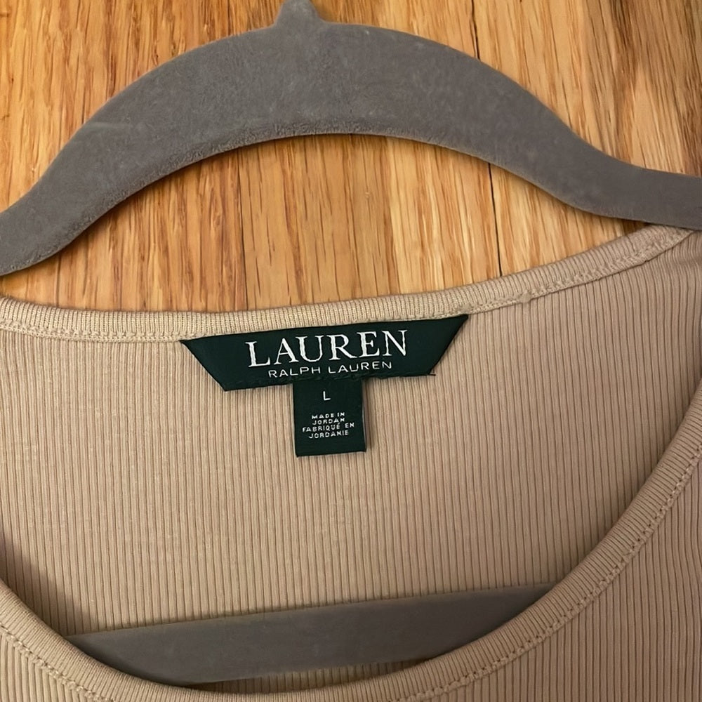 Lauren Ralph Lauren Tan Tank Top Size Large