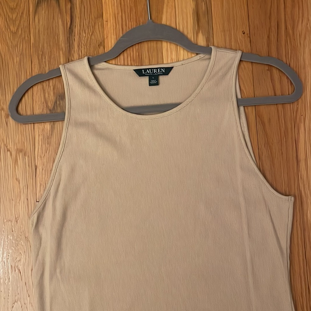 Lauren Ralph Lauren Tan Tank Top Size Large