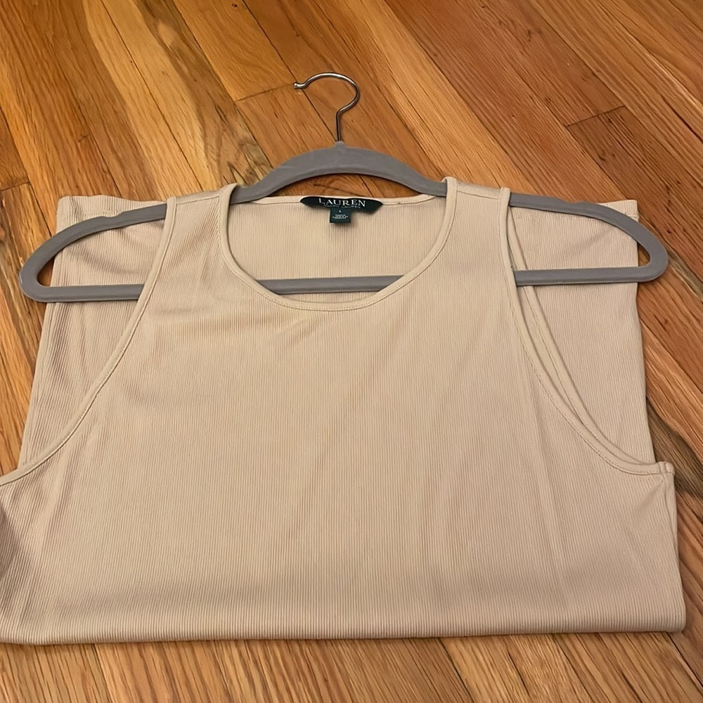 Lauren Ralph Lauren Tan Tank Top Size Large