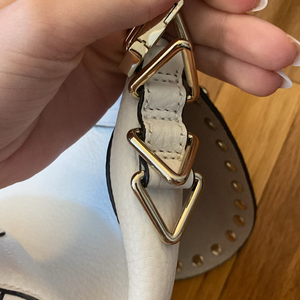 Rebecca Minkoff Women’s White Leather Crossbody Bag OS