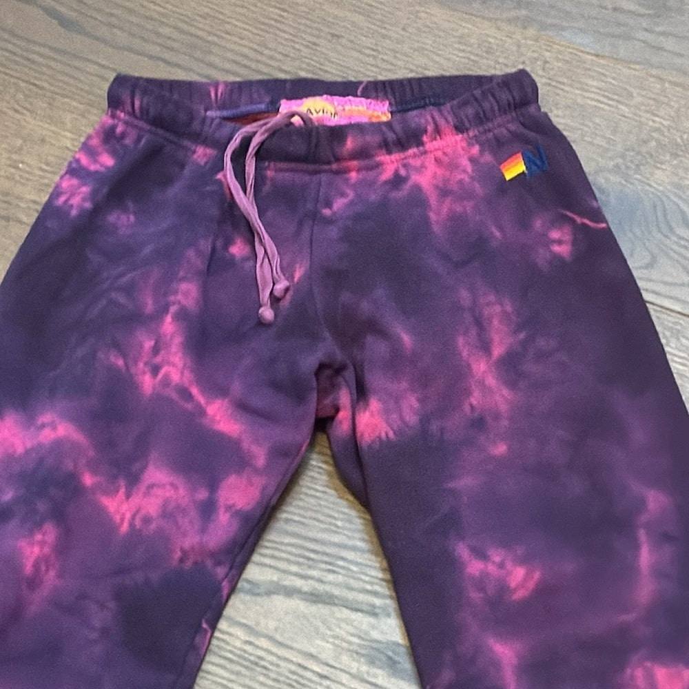 Aviator Nation Women’s Deep Purple/Pink Sweatpants Size XS