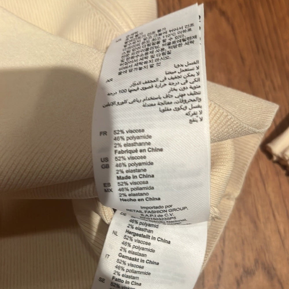 NWT Sandro Woman’s Tan Sweater Set Size 0
