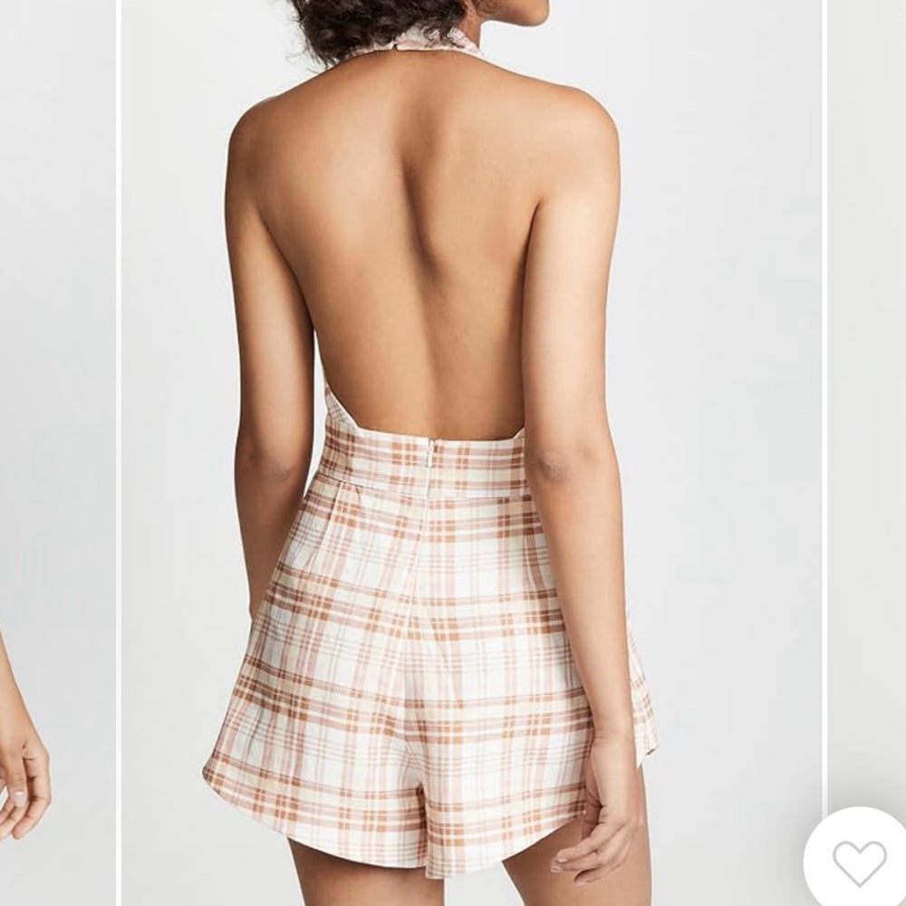 Zimmerman Woman’s Plaid Romper Size 2/Medium