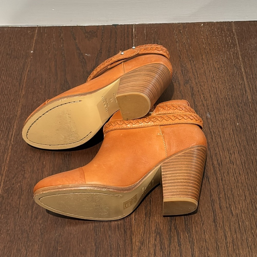 Rag & Bone Women’s Camel Leather Harrow Boot Size 38/8