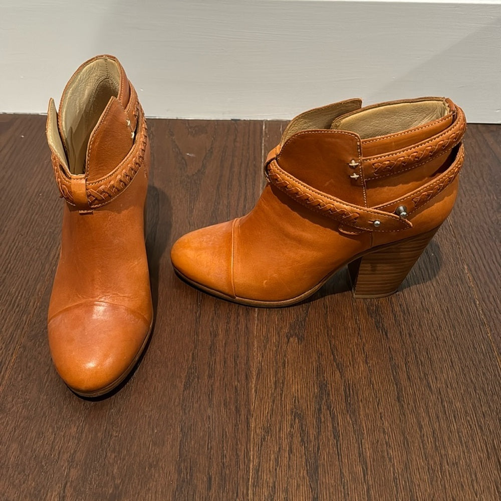 Rag & Bone Women’s Camel Leather Harrow Boot Size 38/8
