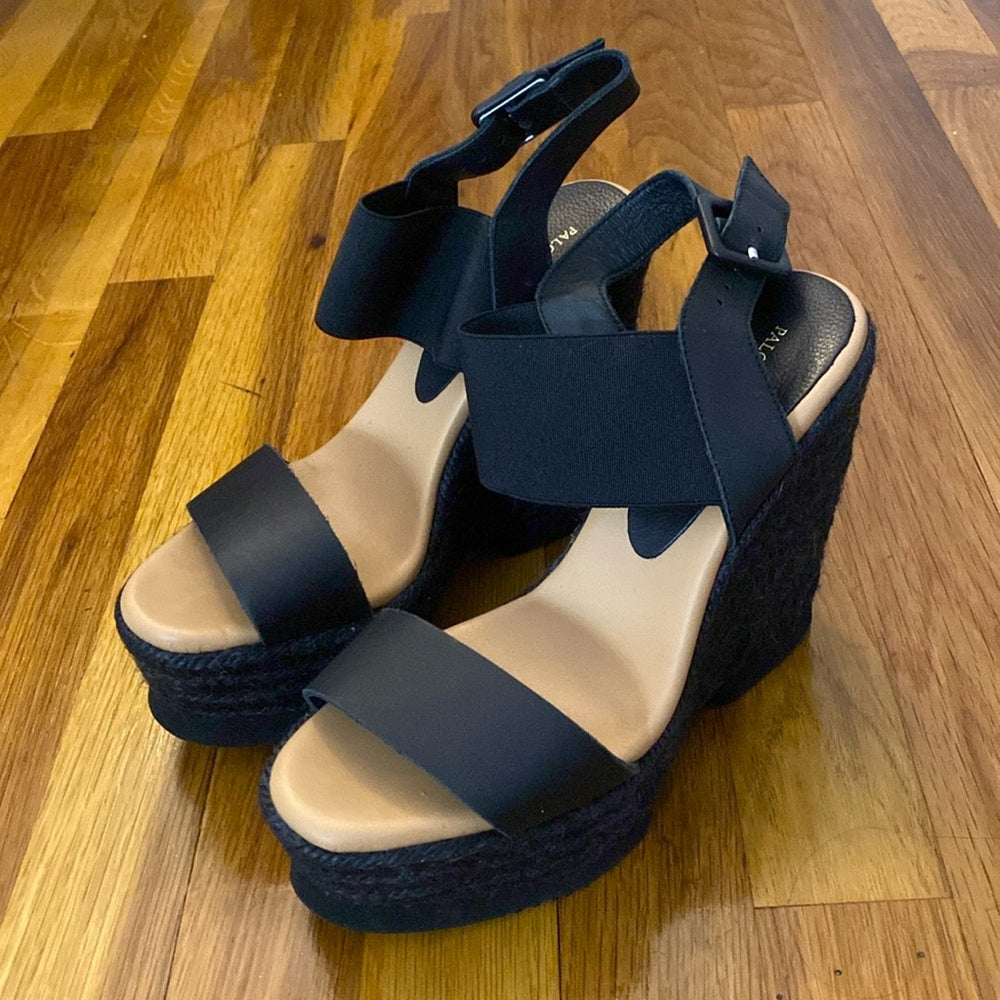 Paloma Barcelo Women’s Black Wedge Heels Size 37
