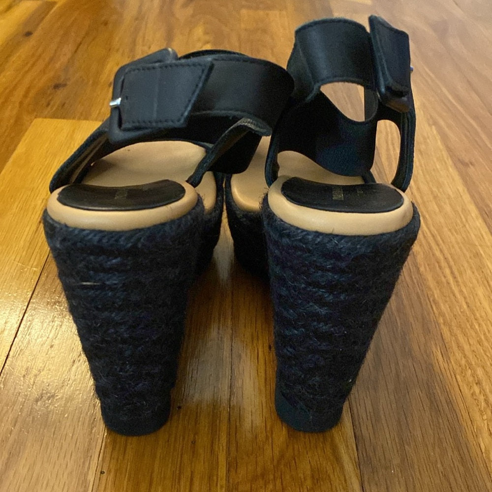 Paloma Barcelo Women’s Black Wedge Heels Size 37