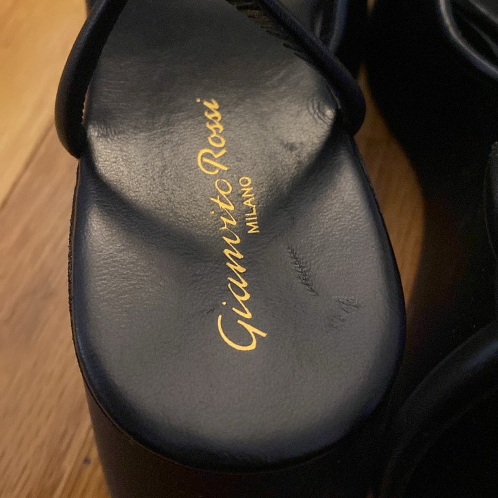 Gianvito Rossi Women’s Black Platform Sandals Size 37