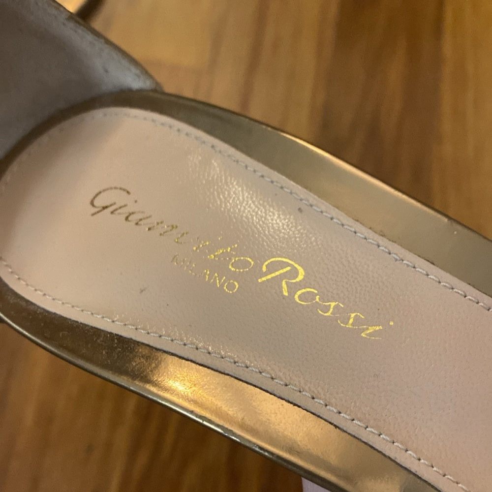 Gianvito Rossi Women’s Gold Metallic Heels Size 37.5