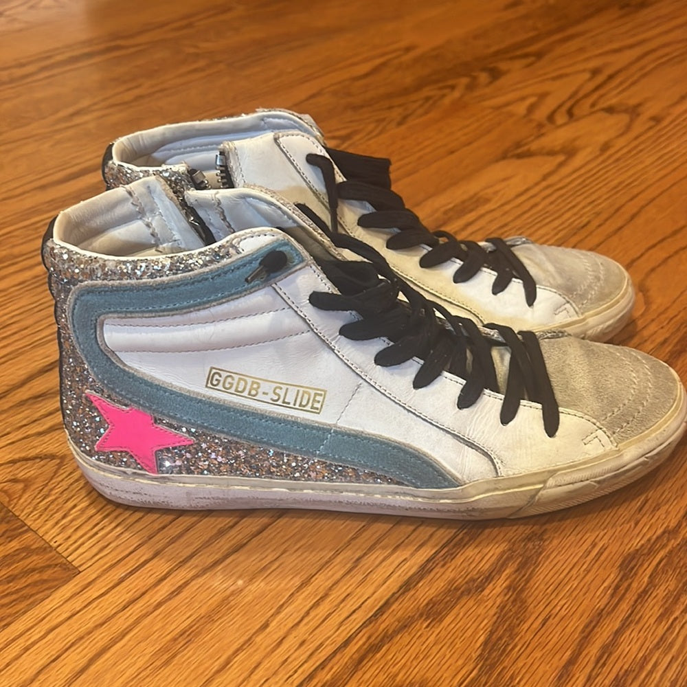 Golden Goose Woman’s Sparkle Sneakers Size 39 / 9