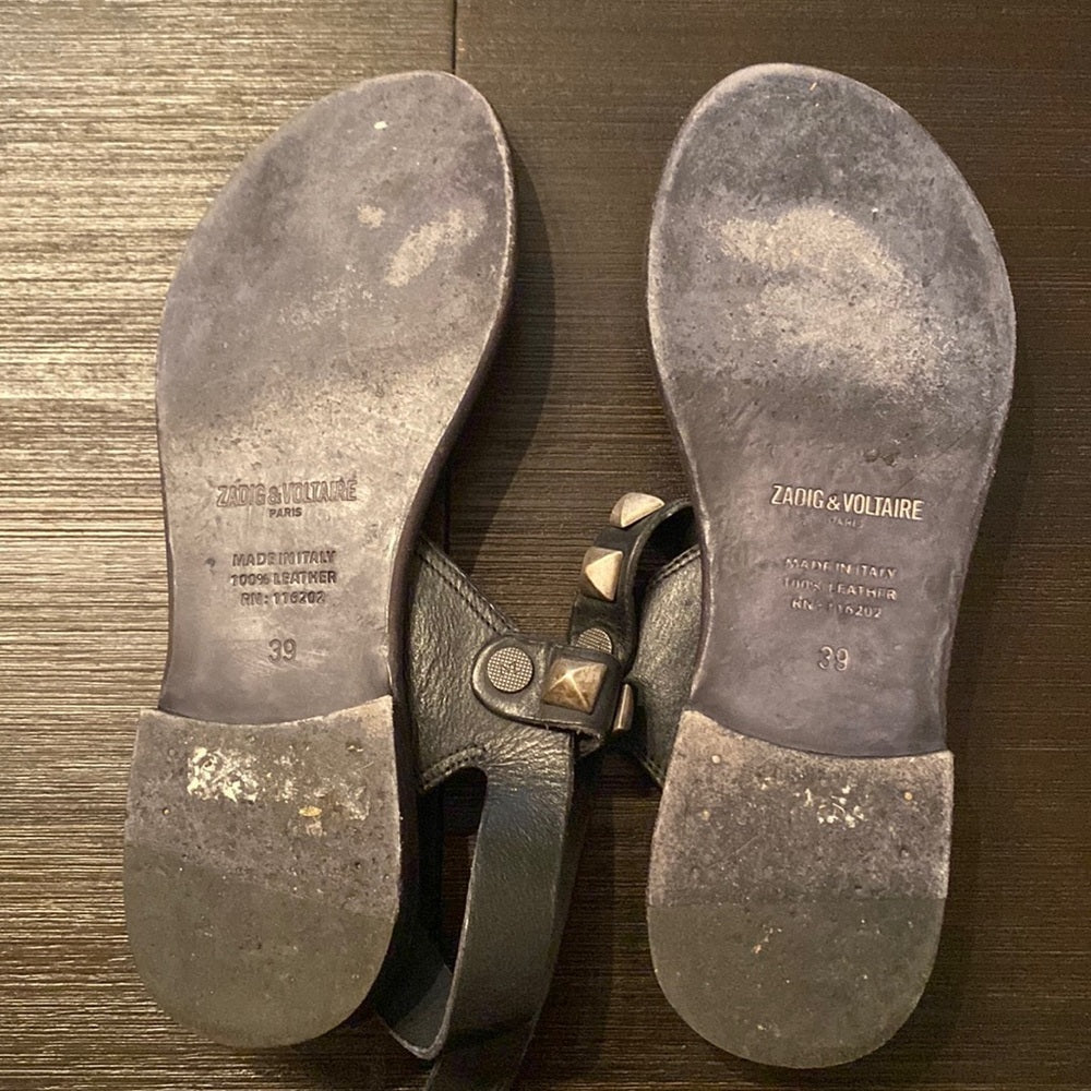 Zadig & Voltaire Women’s Size 39 Black Sandals