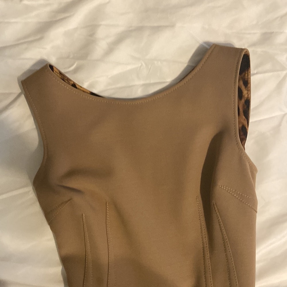 Women’s Dolce & Gabbana Wool tan dress. Size 40