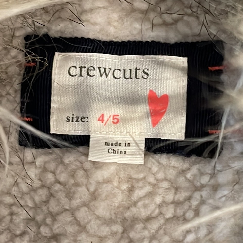 CREWCUTS Navy Girls Pea Coat Size 4-5