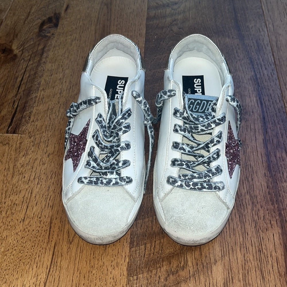 Golden Goose Woman’s Super Star Pink Star Sneakers Size 36/6