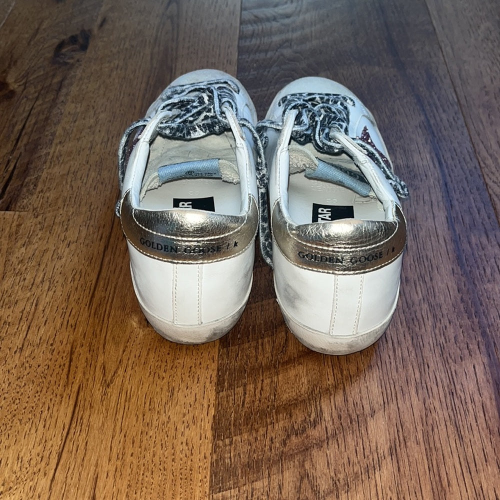 Golden Goose Woman’s Super Star Pink Star Sneakers Size 36/6