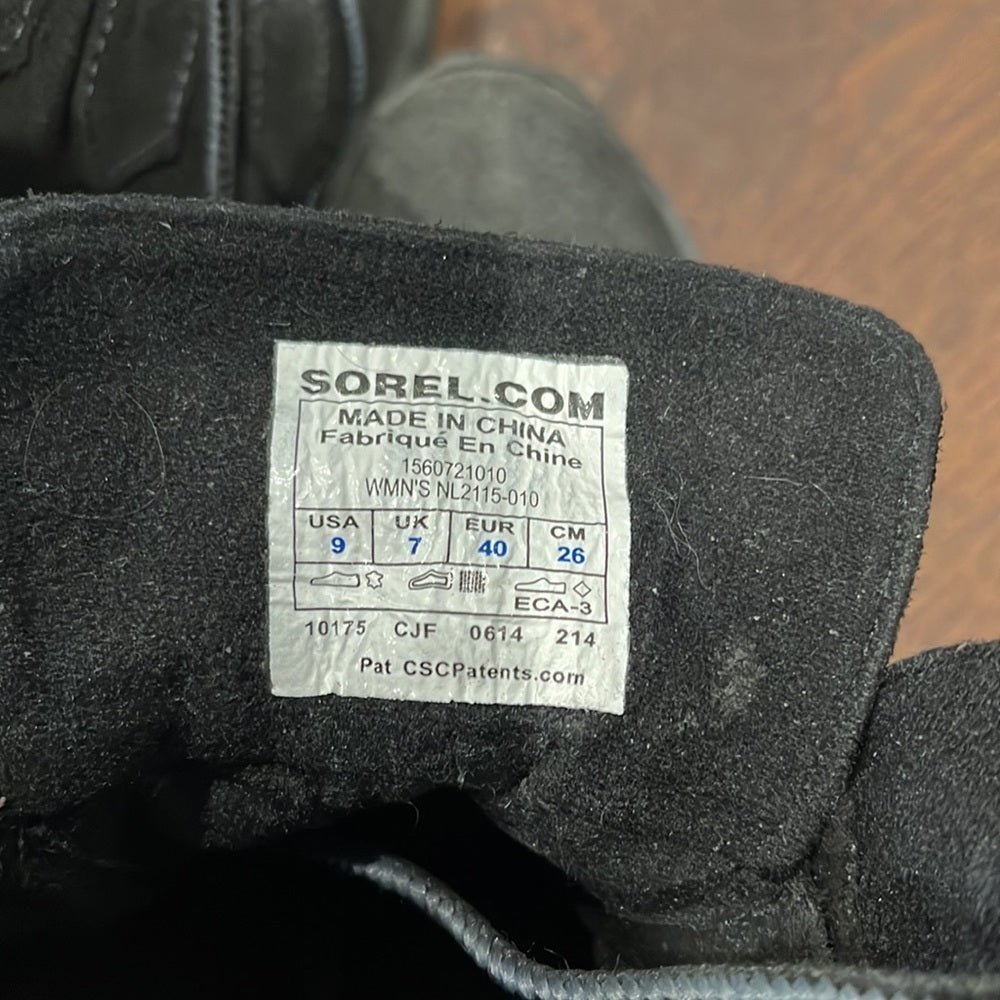 Sorel Women’s Black Boots Size 9