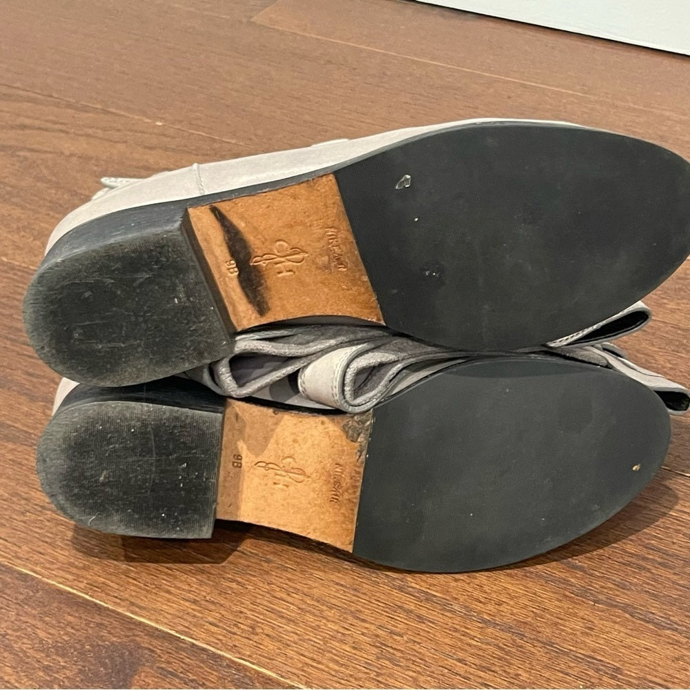 Cole Haan Grey Suede and Leather Pull On Boots Size 9
