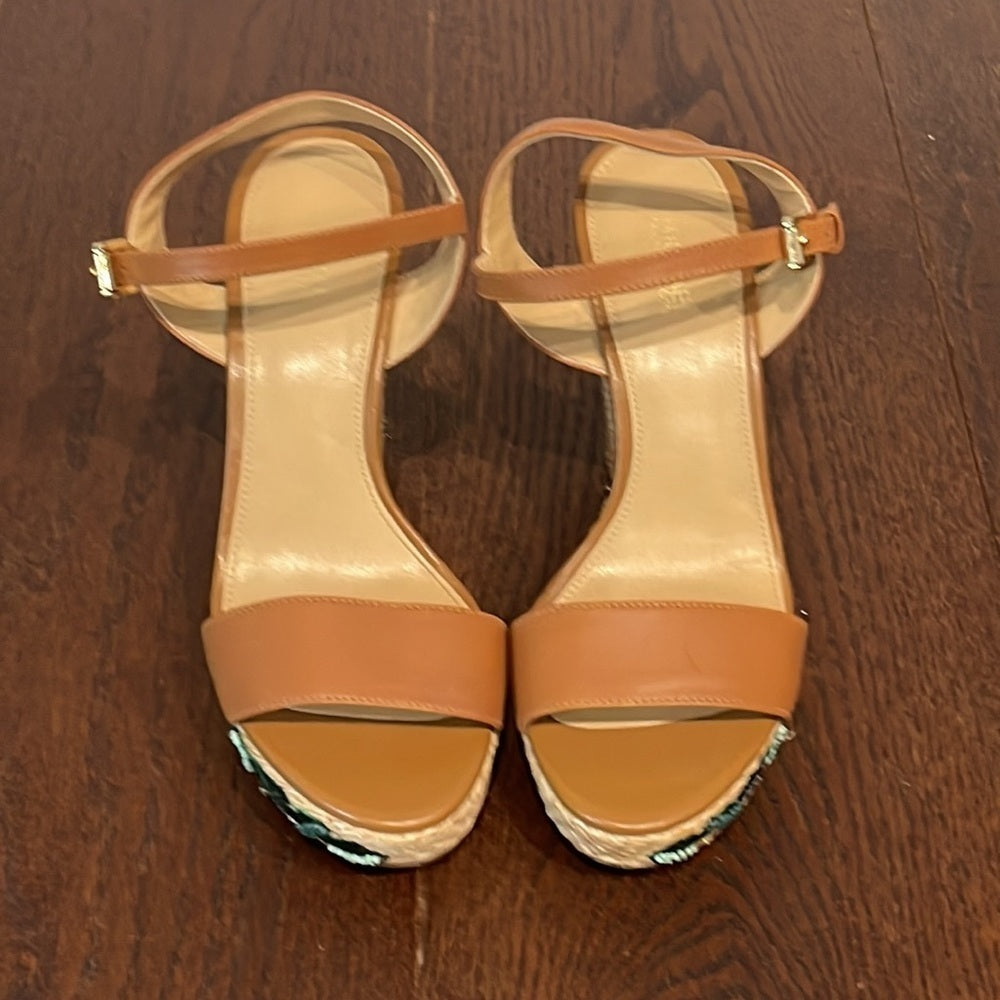 Michael Kors Women’s Brown Wedge Sandals Size 7