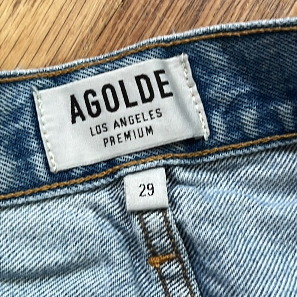 Agolde Women’s Blue Denim Shorts Size 29
