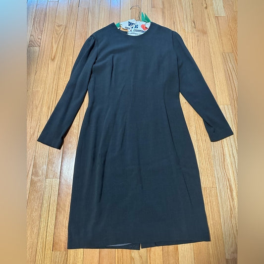 ANNE Klein Collection Black Long Sleeve Dress Size 12