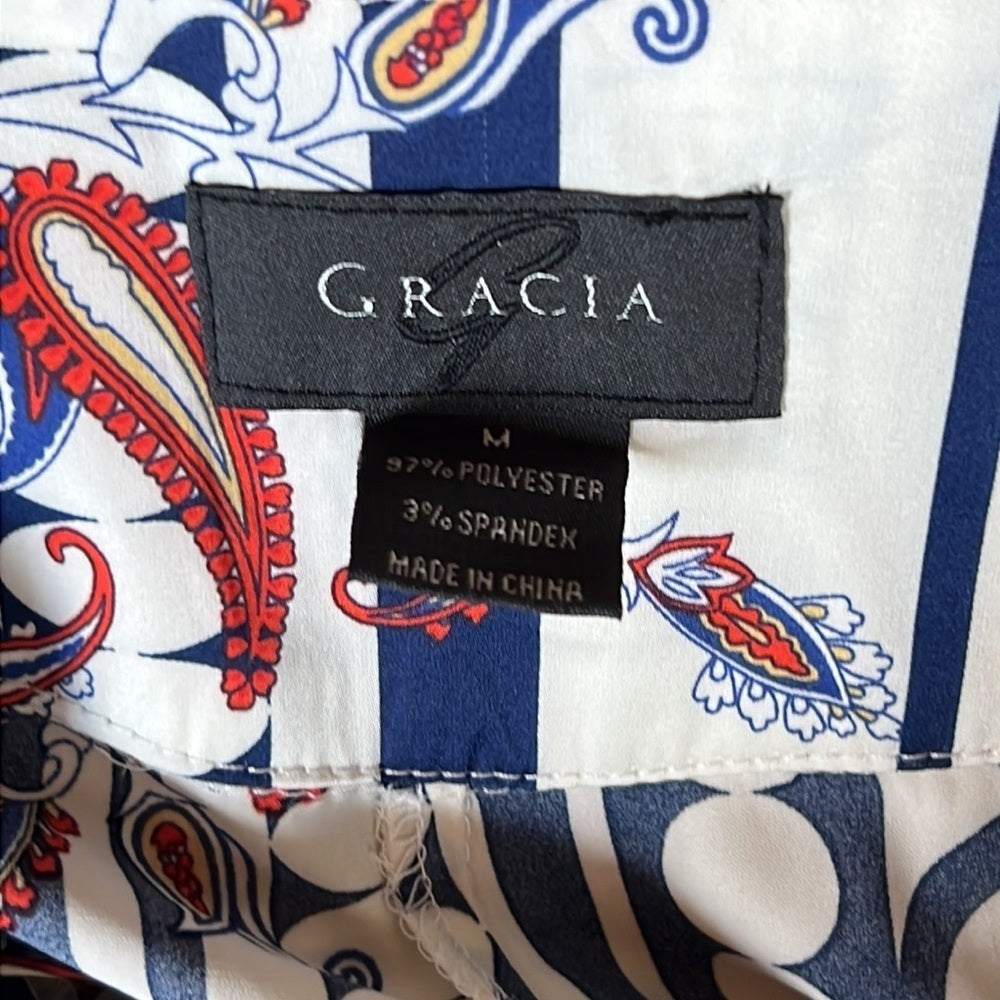 GRACIA Women’s Patterned Pants Size M