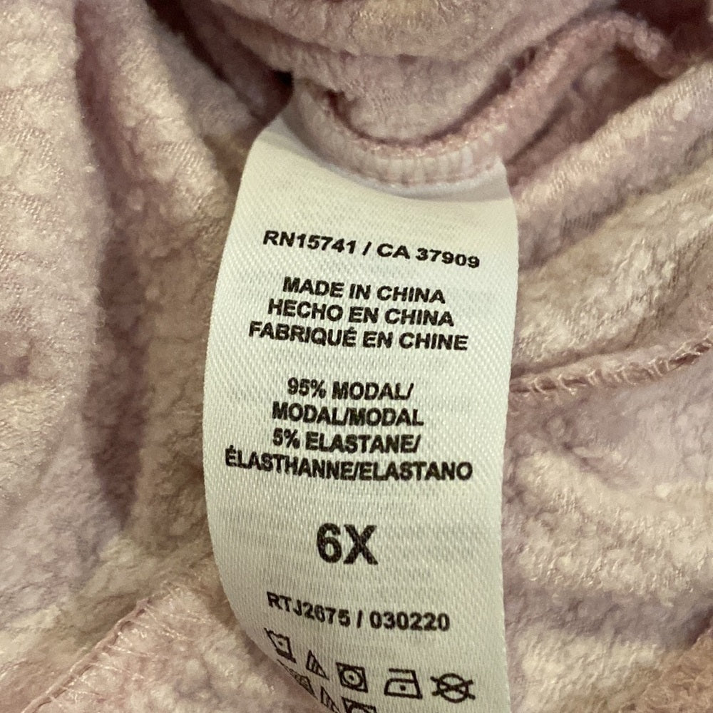 Splendid girls light pink ruffle zip up size 6x