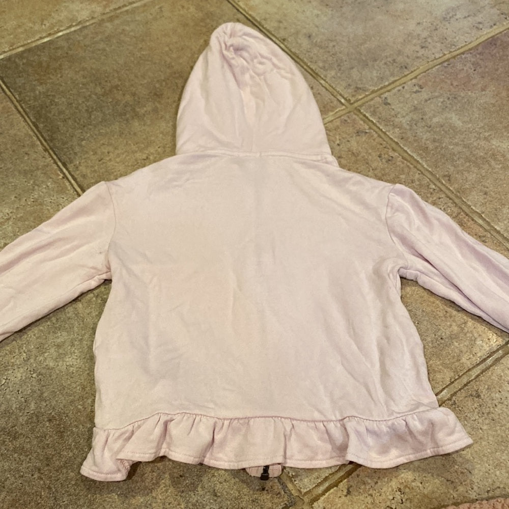 Splendid girls light pink ruffle zip up size 6x