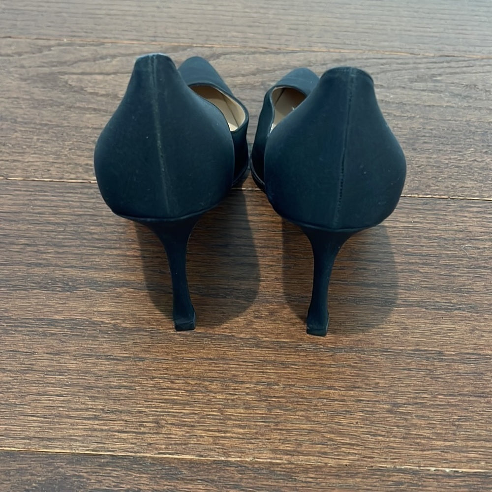 Manolo Blahnik Women’s Black Satin Pumps Size 41.5 / 11.5