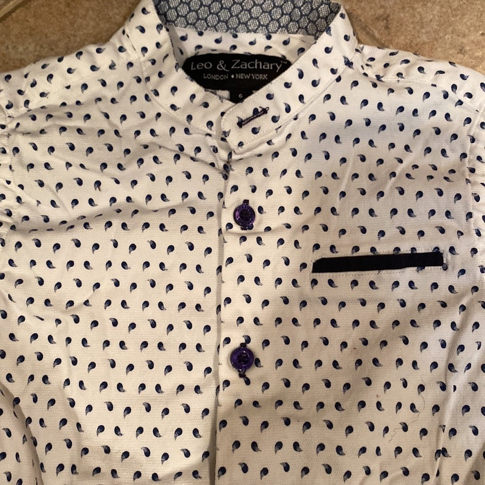 Also & Zachary boys button down shirt size 6